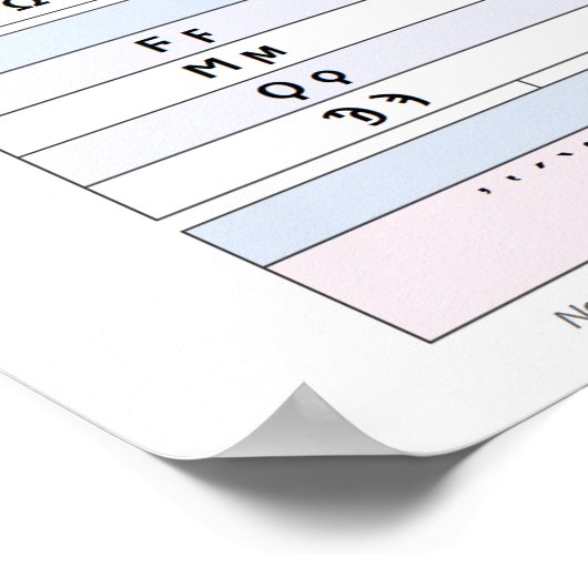 Grieks alfabet poster (Hoek)