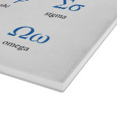 Grieks alfabet snijplank (Hoek)