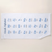 Grieks alfabet strandlaken (Voorkant)