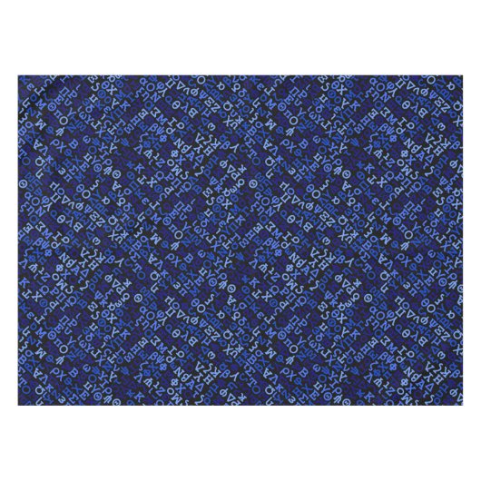 Grieks alfabet tafelkleed (Voorkant (Horizontaal))