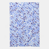 Grieks alfabet theedoek (Verticaal)