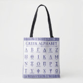 Grieks alfabet tote bag (Voorkant)