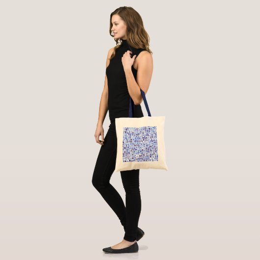 Grieks alfabet tote bag (Voorkant (model))