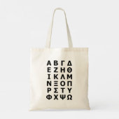 Grieks alfabet tote bag (Achterkant)