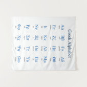 Grieks alfabet wandkleed (Voorkant (horizontaal))