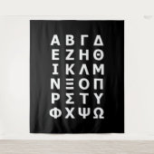 Grieks Alfabet Wandkleed (Voorkant)