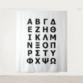 Grieks Alfabet Wandkleed (Voorkant)