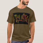 Grieks alfabet (Word Cloud) T-shirt (Voorkant)