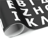 Grieks Alfabet Wrapping Paper Cadeaupapier (Rol Hoek)
