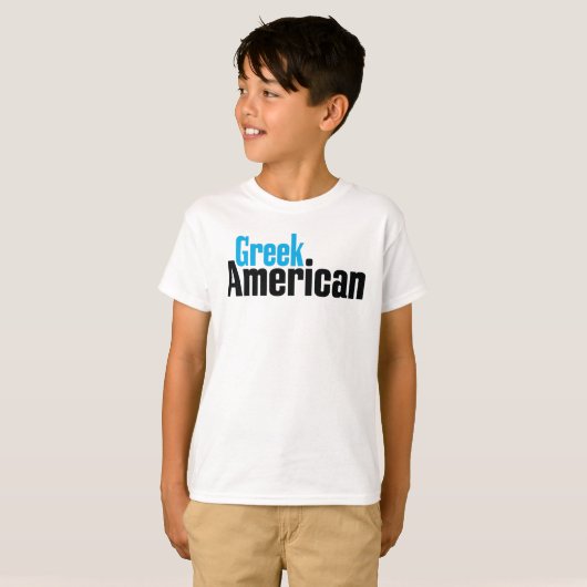 Grieks-Amerikaans T-shirt (Voorkant volledig)
