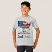 Grieks-Amerikaanse roots T-shirt (Voorkant volledig)