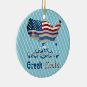 Grieks-Amerikaanse rotatie Keramisch Ornament (Rechts)