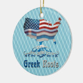 Grieks-Amerikaanse rotatie Keramisch Ornament (Links)