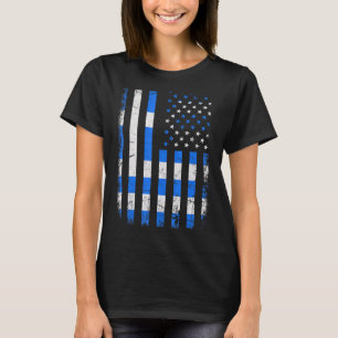 Grieks-Amerikaanse vlag T-shirt