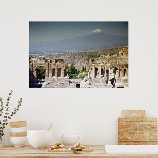 Grieks amfitheater 3 poster (Keuken)