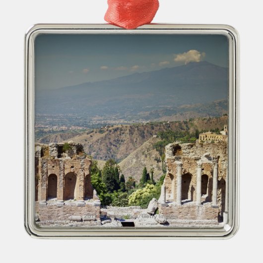 Grieks amfitheater metalen ornament (Voorkant)