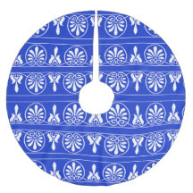 Grieks Arabesk Mediterraan Patroon Blauw