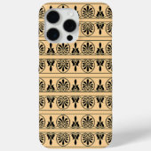 Grieks Arabesk mediterraan patroon bruin Case-Mate iPhone Case (Achterkant)