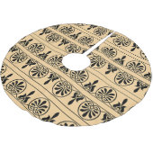 Grieks Arabesk mediterraan patroon bruin Kerstboom Rok (Gekanteld)