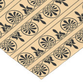 Grieks Arabesk mediterraan patroon bruin Korte Tafelloper (Hoek)