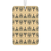 Grieks Arabesk mediterraan patroon bruin Luchtverfrisser (Achterkant)