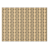 Grieks Arabesk mediterraan patroon bruin Tafelkleed (Voorkant (Horizontaal))