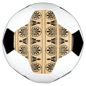 Grieks Arabesk mediterraan patroon bruin Voetbal (Gedraaid)
