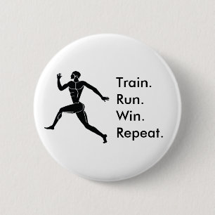 Grieks Athlete met winnende Button