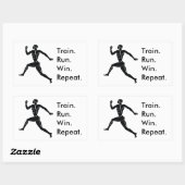 Grieks Athlete met winnende formule Rechthoekige Sticker (Vel)