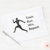 Grieks Athlete met winnende formule Rechthoekige Sticker (Envelop)