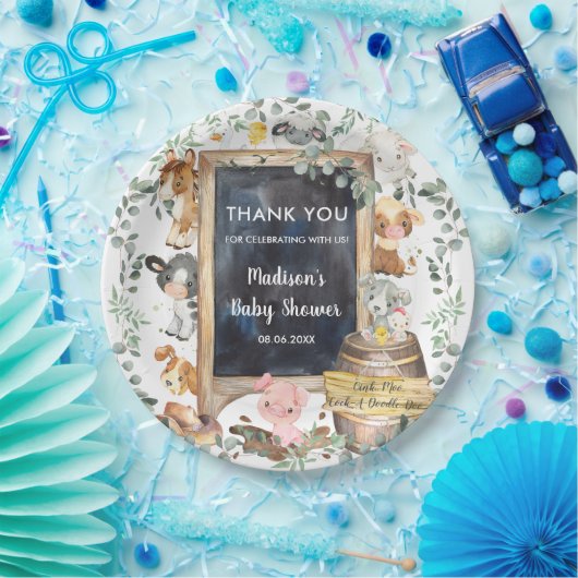 Grieks Baby shower  Papieren Bordje (Feest)