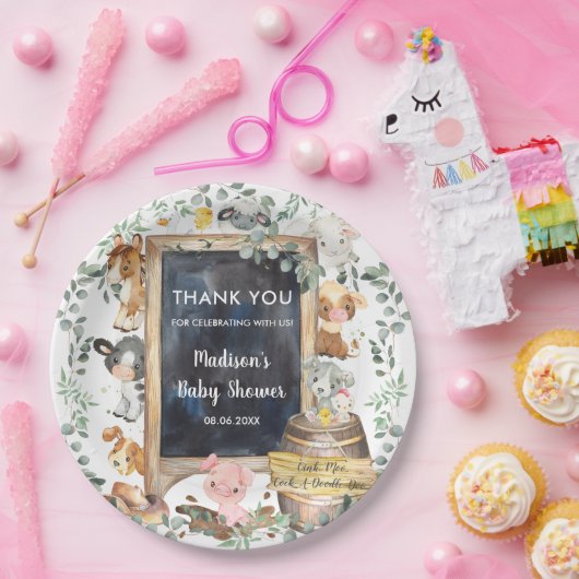 Grieks Baby shower  Papieren Bordje (Feest)