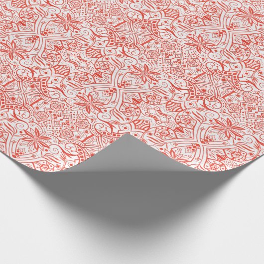 Grieks Barokke Arabesque  Bohemian Pattern W Cadeaupapier (Hoek)