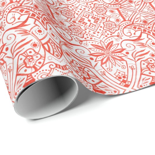 Grieks Barokke Arabesque  Bohemian Pattern W Cadeaupapier (Rol Hoek)