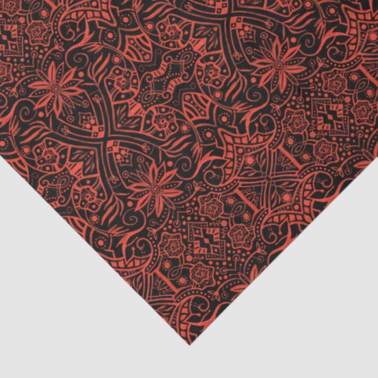 Grieks Baroque Arabesque  Bohemian Pattern Tissuepapier (Detail)