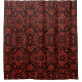 Grieks Baroque Bohemian Arabesque Pattern Terracot Douchegordijn (Voorkant)