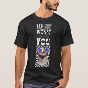 grieks beeld met illustratieontwerp t-shirt