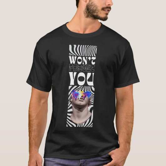 grieks beeld met illustratieontwerp t-shirt (Voorkant)