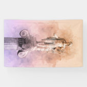 Grieks beeld van Apollo Spandoek (Horizontaal)