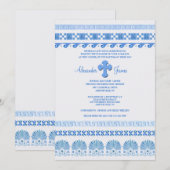 Grieks blauw en wit kaart (Voorkant / Achterkant)