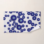 Grieks blauw glazen boze oor ampulet bad handdoek (Handdoek)