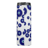 Grieks blauw glazen boze oor ampulet thermosbeker (Achterkant)