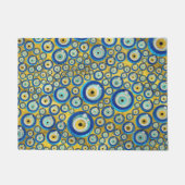 Grieks blauw glazen flessenoog deurmat (Voorkant)