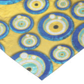 Grieks blauw glazen flessenoog tafelkleed (Gekanteld)