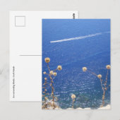 Grieks blauw Zee Briefkaart (Voorkant / Achterkant)