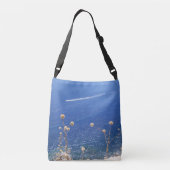 Grieks blauw Zee Crossbody Tas (Achterkant)
