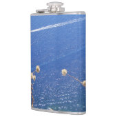 Grieks blauw Zee Heupfles (Links)