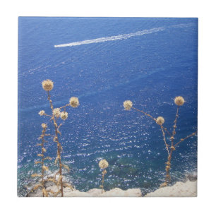 Grieks blauw Zee keramische tegel Tegeltje