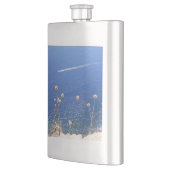 Grieks blauw Zee Klassieke Heupfles (Links)