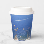 Grieks blauw Zee Papieren Bekers (Voorkant)
